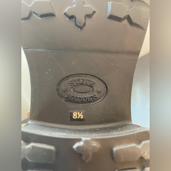 Steve Madden Dormaa Cognac Sue Leather Suede boots size 8.5 NIB - Picture 8 of 9